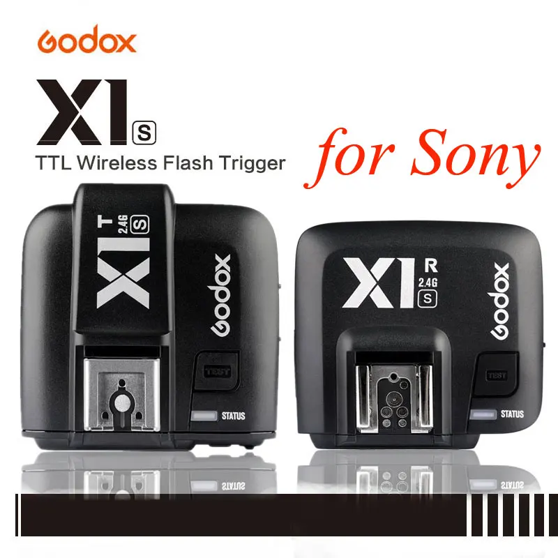 Беспроводной передатчик Godox X1S 2 4 ГГц i TTL Flash + триггер приемника для камеры Sony A9 A7