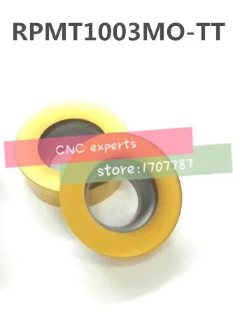 

50pcs Yellow coating Carbide blade, RPMT1003MO milling insert,numerical control lathe tool Suitable for steel, stainless steel