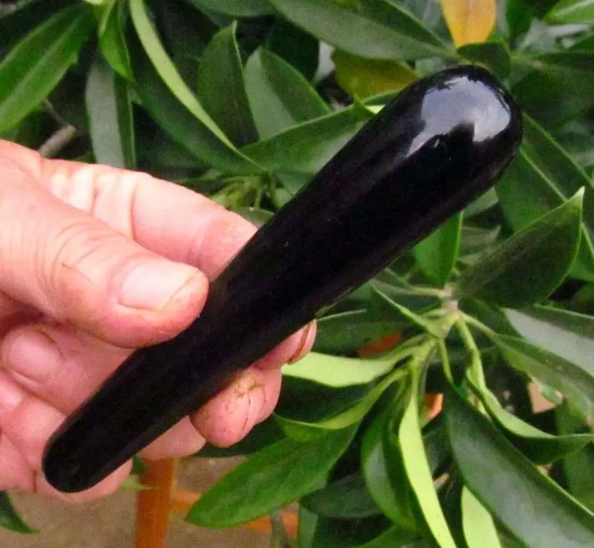 4 шт. натуральный обсидиан полированный Кристалл Массажная палочка мощное