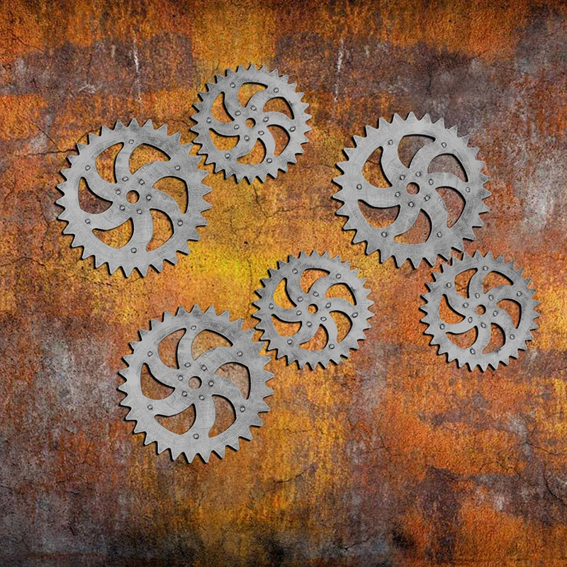 Промышленные ветровые шестерни украшения стен Украшение Лофт гостиная старый