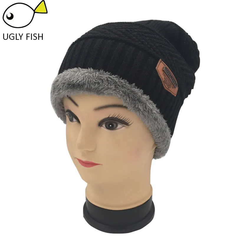 black only cap Шею теплым шапка вязаная шапка шарф шапка из двух частей Зимние Шапки Для мужчины Шапки шапка мужская вязанная Зимняя Шапка Флис Вязать Hat балаклава шапки женские зимние шапка мужская зимняя шапка зимняя мужская - Цвет: black only cap