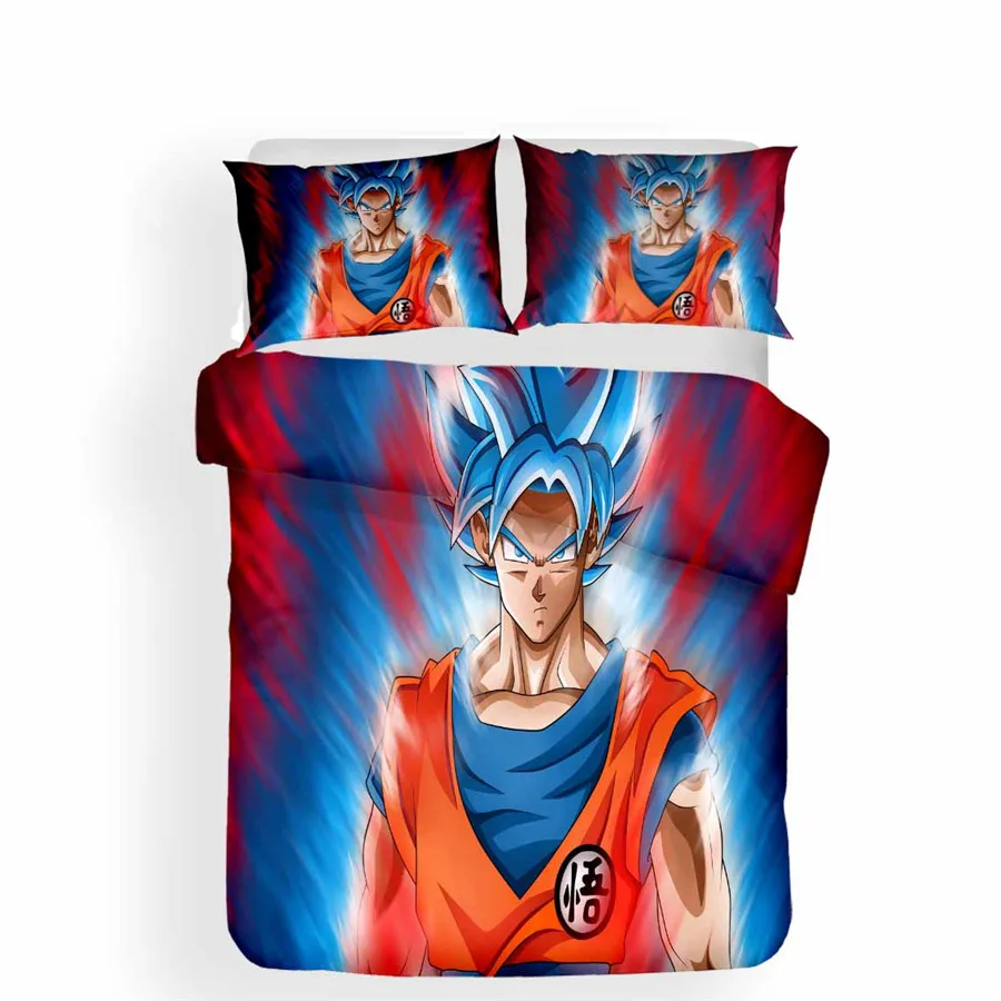 HELENGILI 3D постельное белье набор Dragon Ball с принтом пододеяльник набор постельного белья с наволочкой набор домашнего текстиля# LZ-28