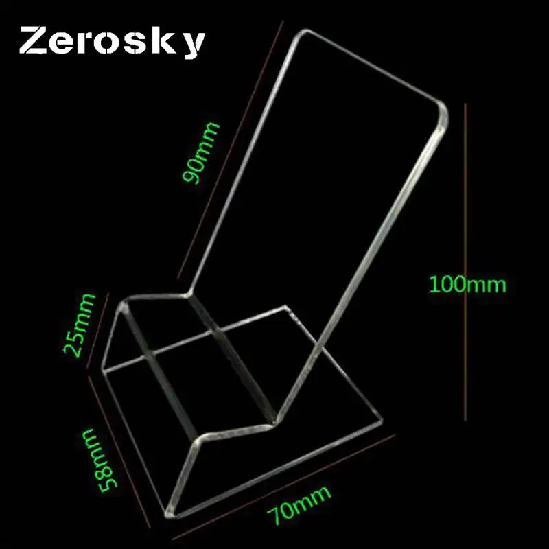 Прозрачная подставка для дисплея Zerosky акриловый держатель планшетов и телефонов