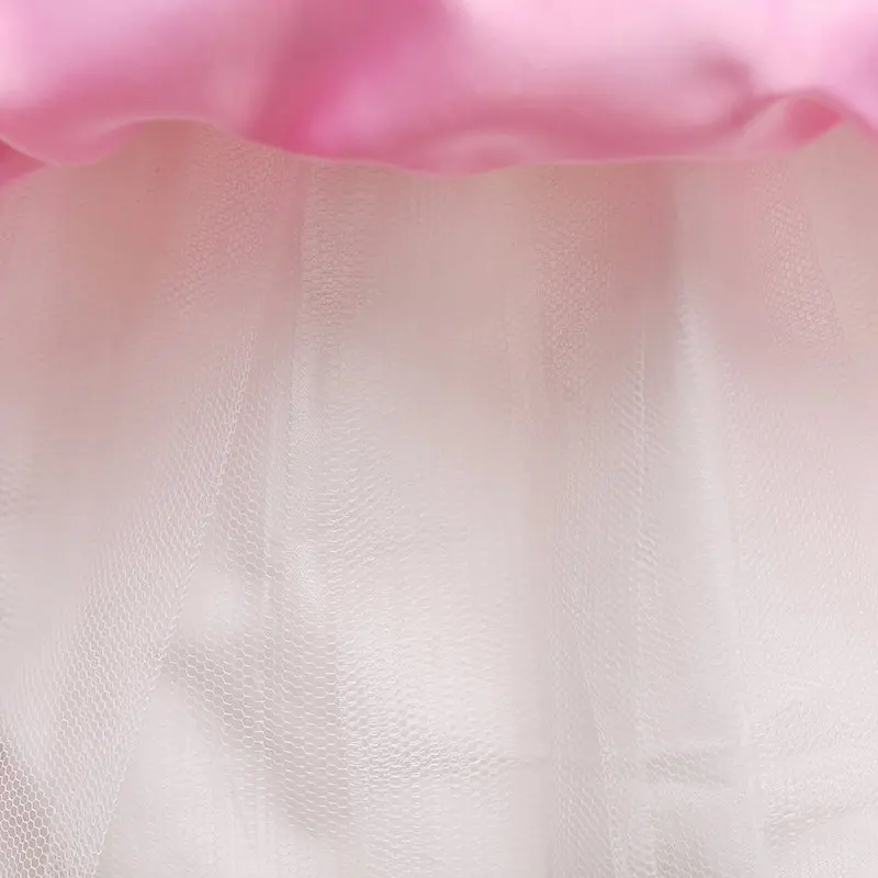 

MUABABY 2018 Summer Children Wedding Party Princess Dress Fashion Girl Emulation Flowers Sleeveless Big Bow Sweet Mesh Ball Gown