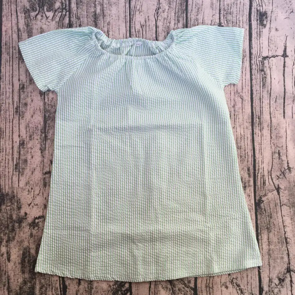 

new fashion china products girls bf xxx flutter dress kids baby seersucker dress