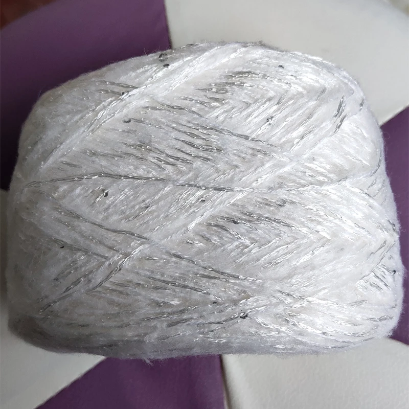 Limited 170 г натуральный акриловая Мохер Пряжа с пайетками мотка красивые DIY плюшевые пряжа для вязания крючком из нитью, ремесла, X4030