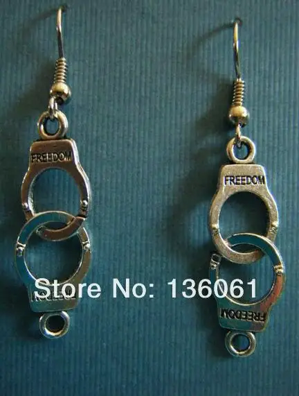 50Pair Vintage Silvers Coffee Machine Saturn Boots Dragonfly Hairdryer Tower HANDCUFFS Horse Drop/Dangle Earrings For Women P752