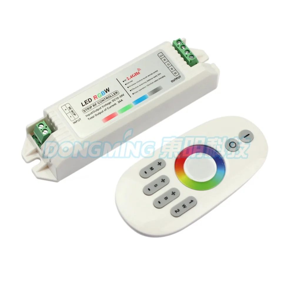 2.4G rf remote controller rgbw controller Touch panel 12V/24V 24A Finger touch ring Remote 432Watt for LED RGBW Strip,5set/lot