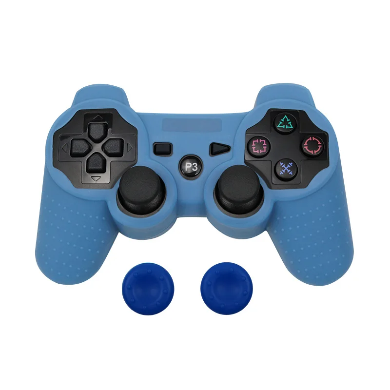 Для PS3 контроллер геймпад Камо силиконовый резиновый чехол Защитный чехол для Playstation 3 джойстик с 2 силиконовые колпачки