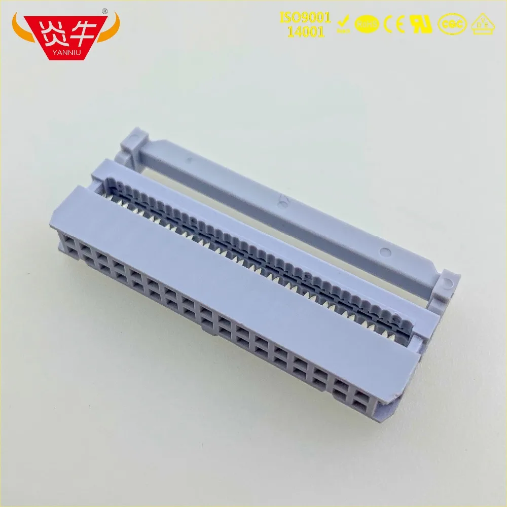 Женский Разъем 2 54 мм шаг 2*17P 34PIN разъемы IDC ISP JTAG HEADER для плоского ленточного кабеля