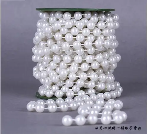 Длинная цепочка из искусственного жемчуга 5 м 10 мм|decorative decorative|decoration hangingdecorative home