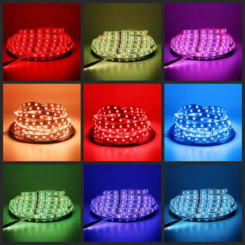 5050 Wi Fi Светодиодные ленты 5 м 10 300 светодиодный s RGB светильник полосы