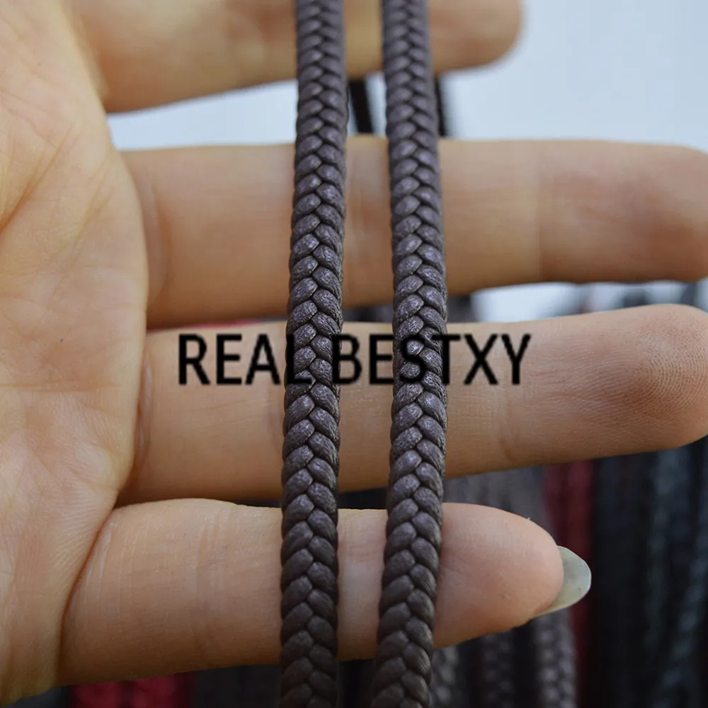 Реальный BESTXY 5 м/лот 5*2 мм/коричневый плоский плетеный кожаный шнур женские серьги