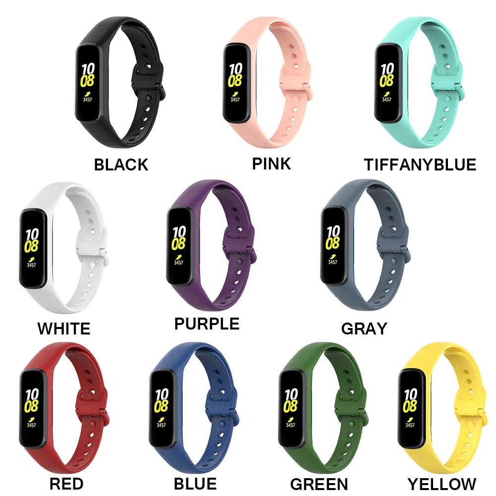 Ремешок силиконовый для Samsung Galaxy Fit e R375 браслет смарт часов аксессуары в