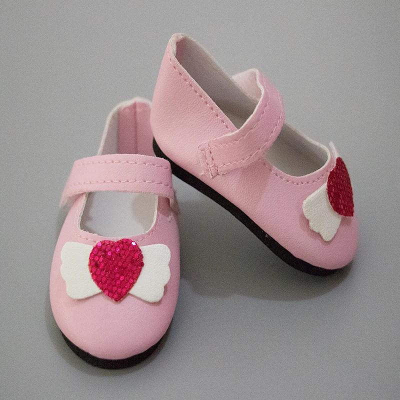 Обувь для кукол блестящая обувь в форме сердца 18 дюймов американская кукла