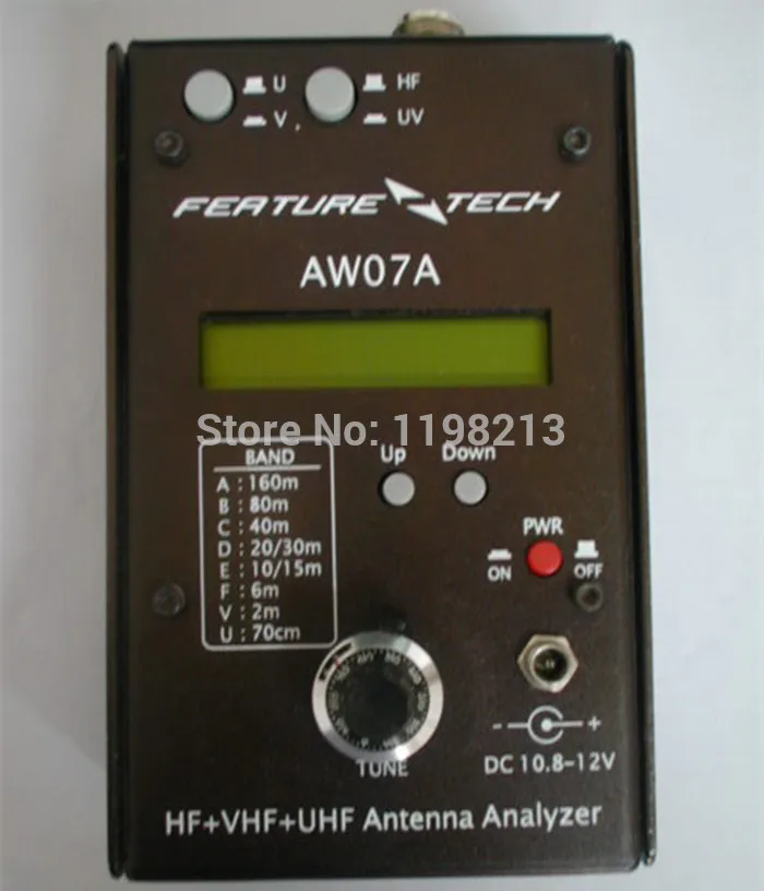 AW07A HF VHF UHF 160M импеданс SWR антенна анализатор для любительской радиосвязи Hobbists DIY