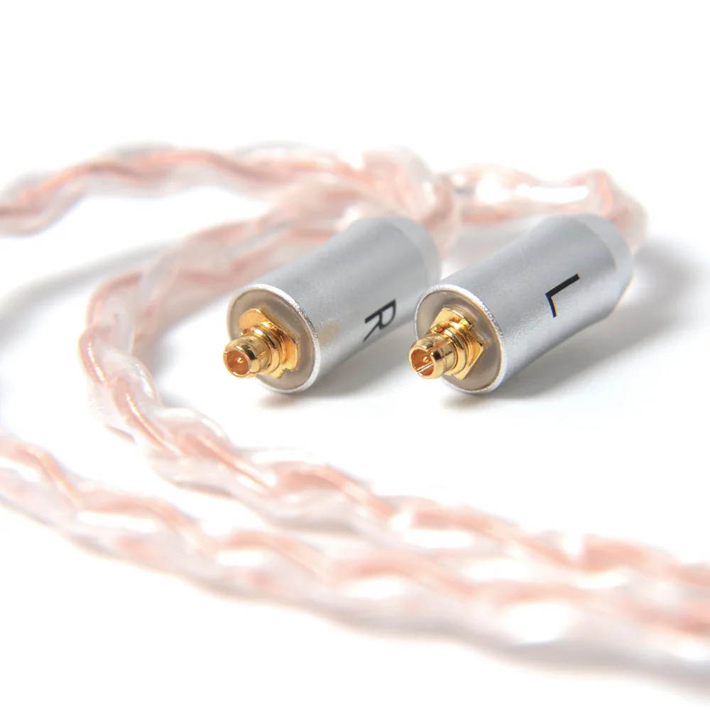 NiceHCK 8 ядро Медь серебро смешанные кабель MMCX/2Pin 3 5/2 5/4 4 мм для съемки C12 C16 ZS10 ZSX V90 TFZ