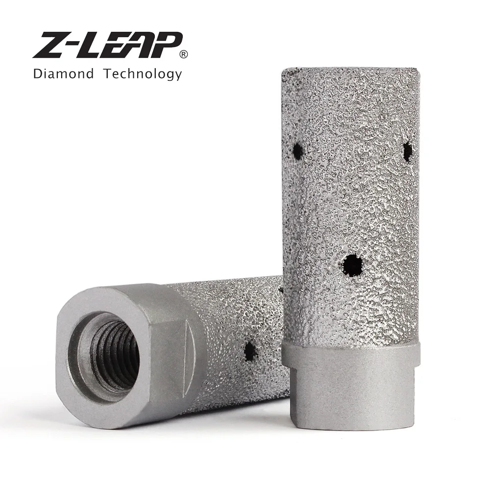 Z-LEAP " Алмазный барабан колеса вакуумной пайки с 5/8-11 M14 гранит мрамор кварц пальцевидное долото каменная раковина отверстие край шлифовки