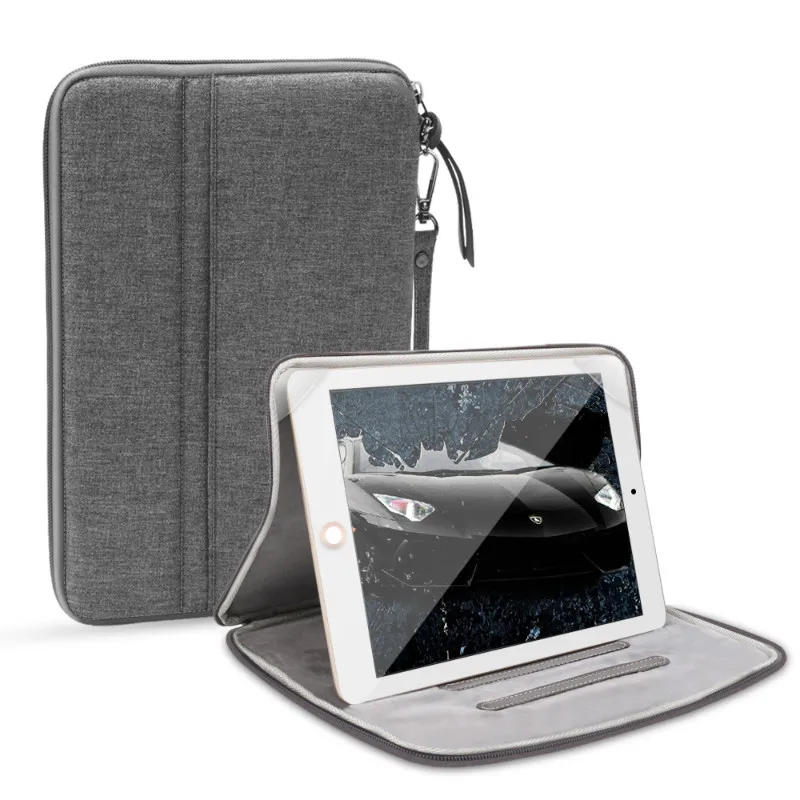 Чехол для iPad 9,7, сумка Air 2 Air 1 Pro 10,5 для iPad Mini Pro 11, чехол для планшета, Сумка с функцией подставки - Цвет: Серый