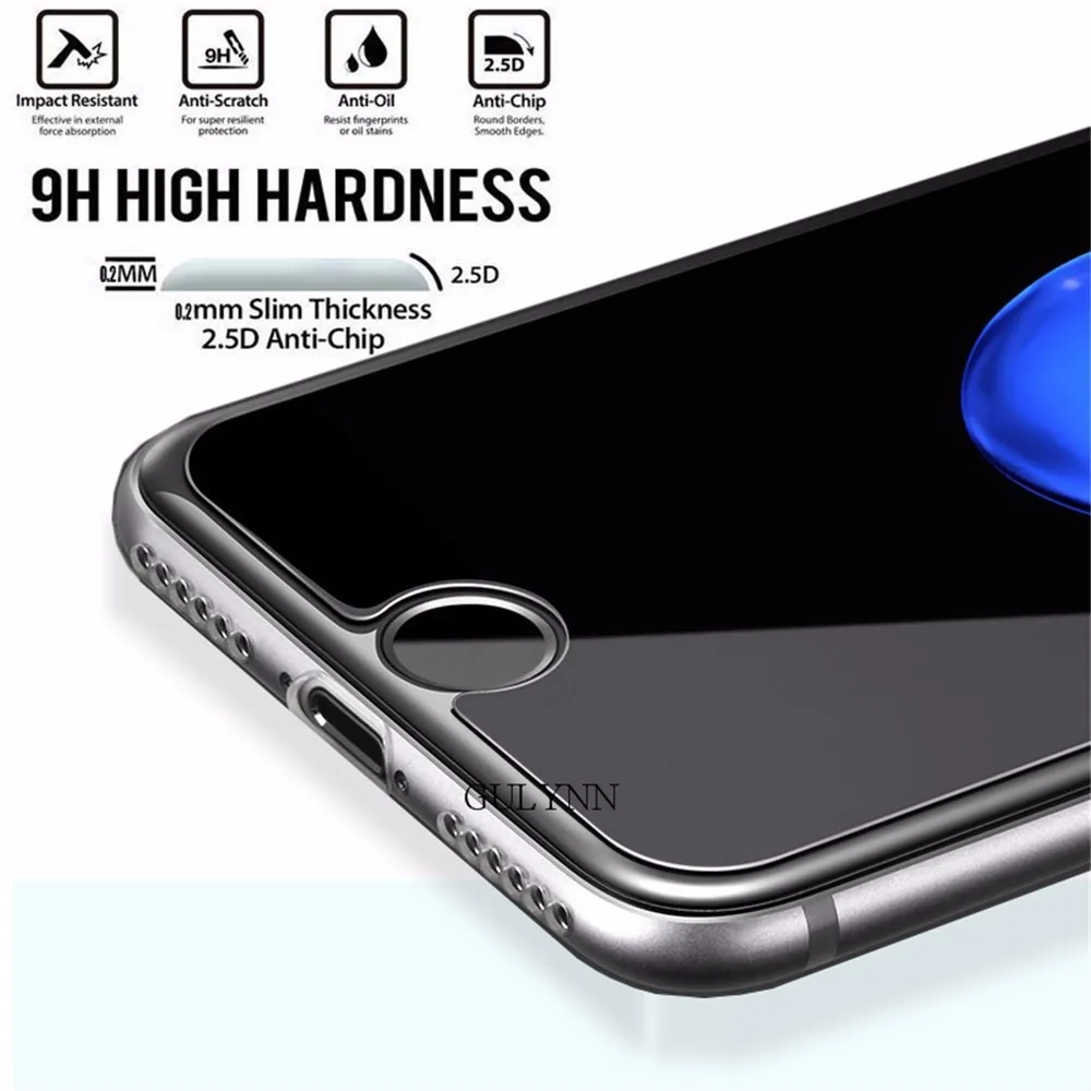2.5D 9H пленка из закаленного стекла для iPhone X XR XS Max 8 7 6S 6 Plus 5 5S SE 10 закаленное