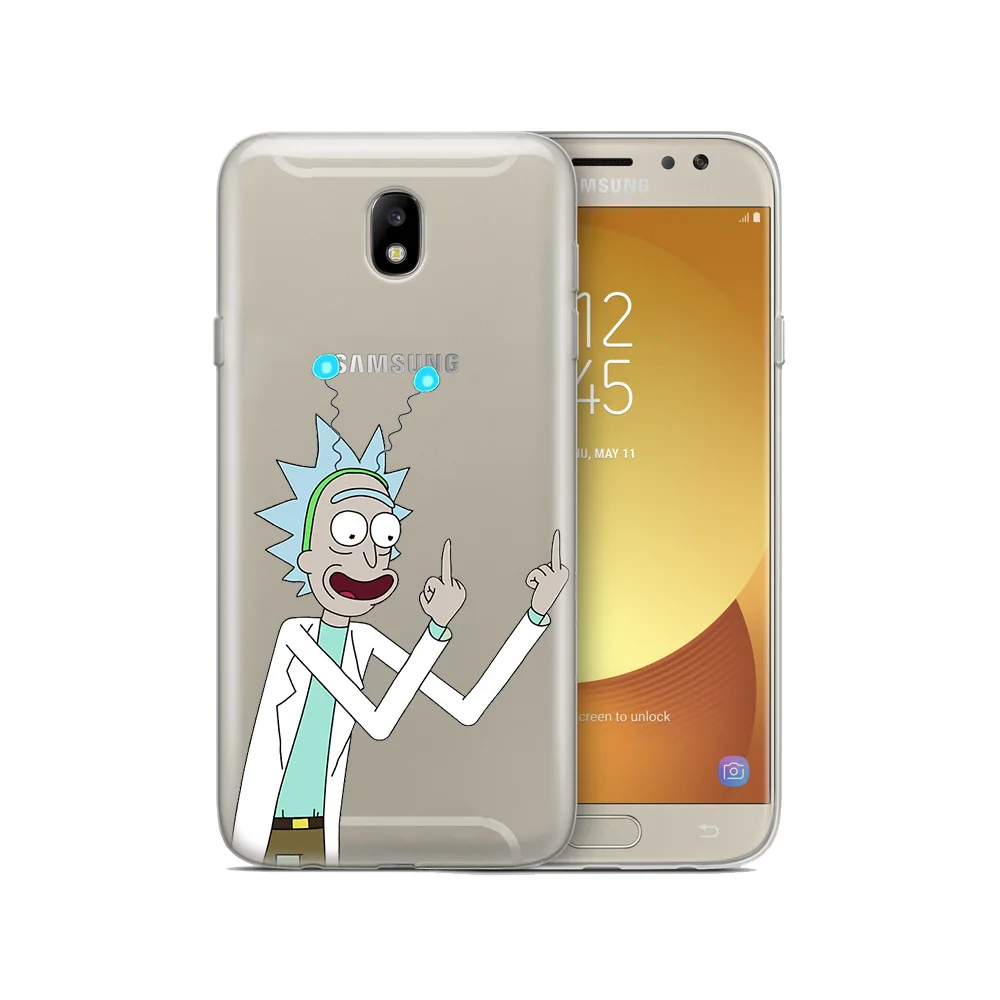 Рик и Морти Мягкий силиконовый чехол для Samsung Galaxy J2 Pro J3 J4 J5 J6 J7 J8 2016 2017 2018 премьер-ЕС