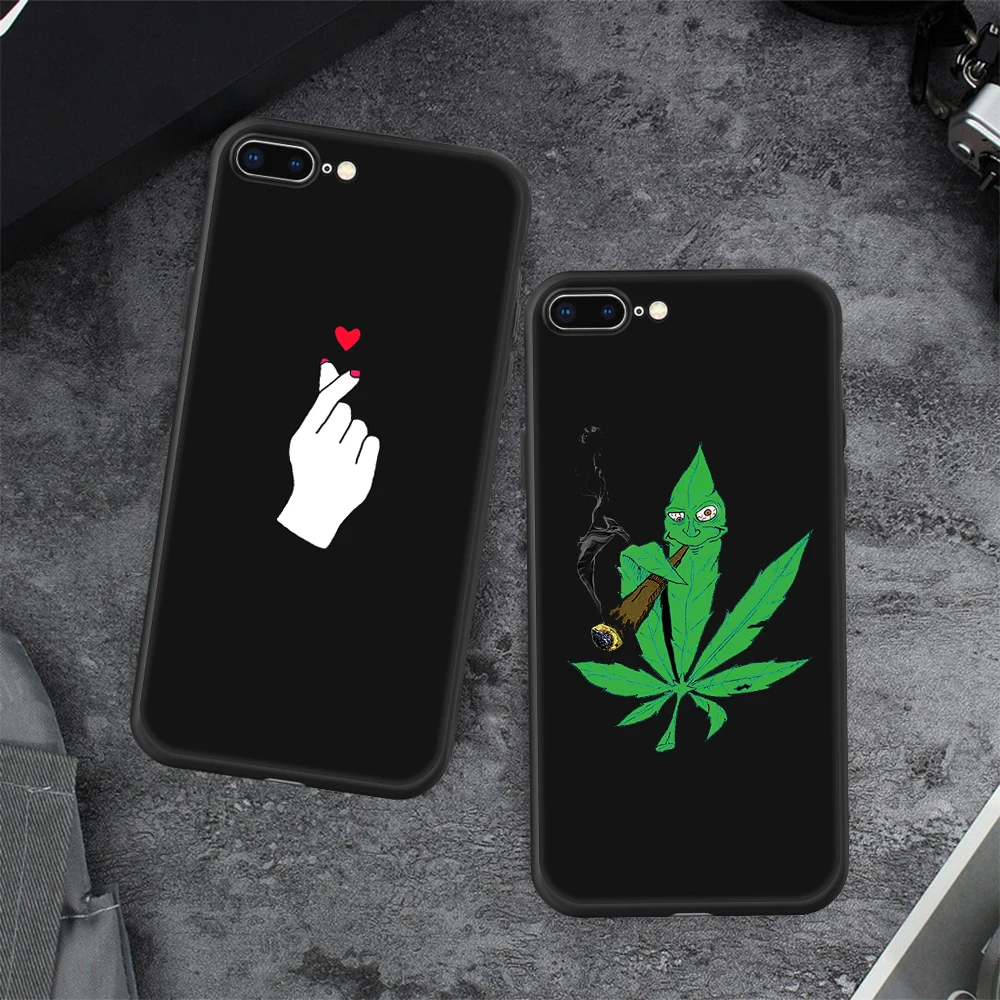 Мягкий силиконовый чехол для IPhone Xs Max X XR 8 7 6 S Plus 5 SE разноцветный с рисунком сердца