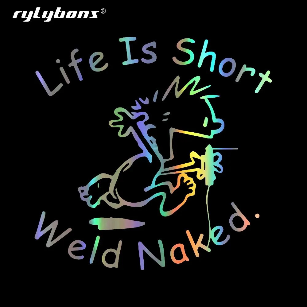 Кузов Машины окно виниловая Автомобильная наклейка жизнь короткая Сварка голый