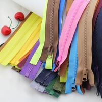 5 pcs 5 resin color 506070cm open tail zippers for sewing childrens down jacket locks for jackets closure for clothing
