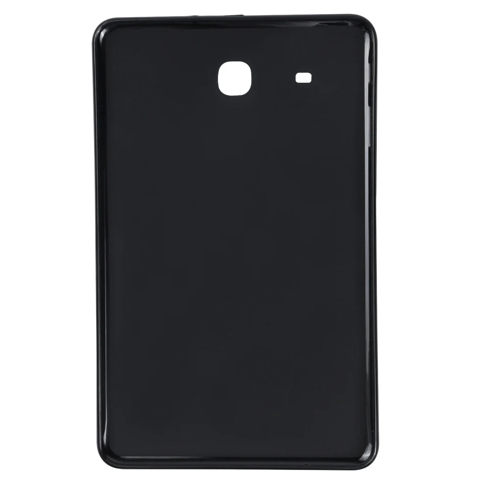 Чехол TabE силиконовый Смарт Обложка для планшета для Samsung Galaxy Tab E 9,6 T560 T561 SM-T560 противоударный бампер чехол - Цвет: Black