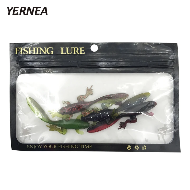 Yernea 4 шт./лот 3 7 г искусственная мягкая рыболовная приманка лягушка Головастик
