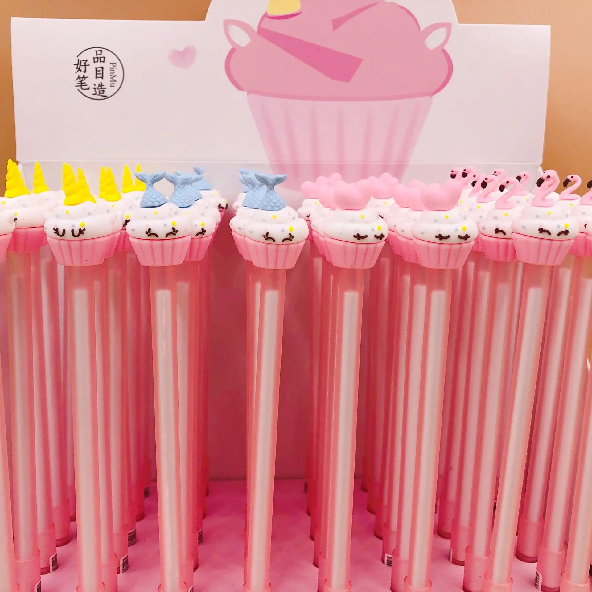 48 шт. Kawaii гелевые ручки мороженое черные гелевые чернильные ручки для письма студенческие милые канцелярские товары офисные школьные принадлежности 0,5 мм