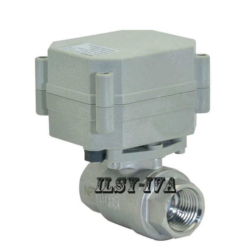 DN15 DC5V миниатюрный электронный привод шаровой клапан нержавеющая сталь ss304