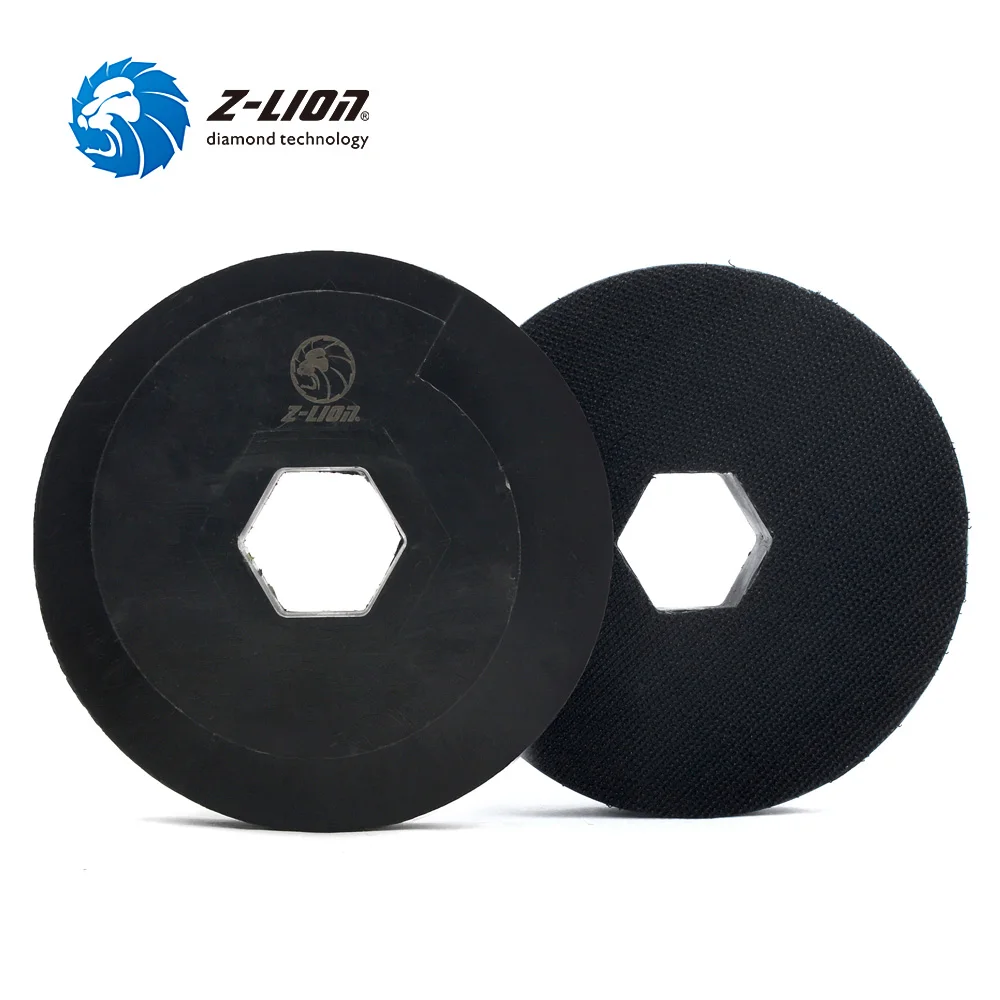 

Z-LION 5" 2 PCS Snail Lock Adaptor Backer Pad For Polishing Pads 125mm Black Plastic Self Gripping Hook & Loop Backing Disc