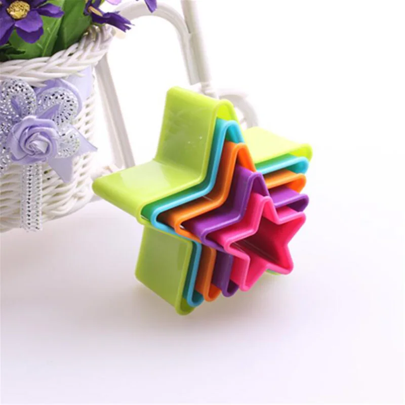 3D креативная форма для выпечки, цветная, сделай сам, ПП Пластиковая форма для печенья, торта, печенья, тиснения, мусс, круг, овощи, фрукты, срезанная форма для цветов