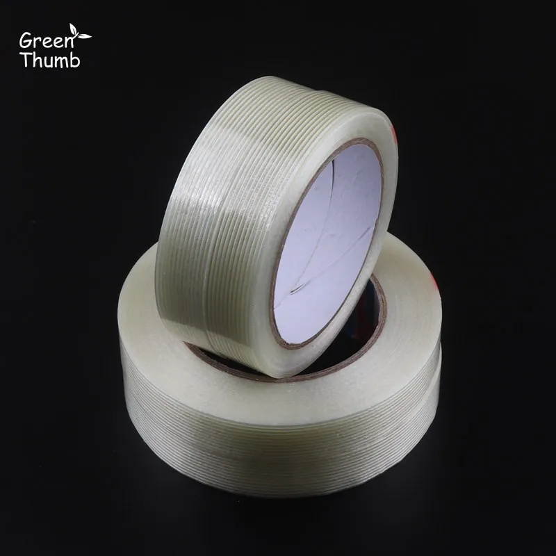 4 шт 20 мм 25 м/50 м filament Tape полоса волокна усиленный Односторонний клей лента прозрачная износостойкая без следа левая