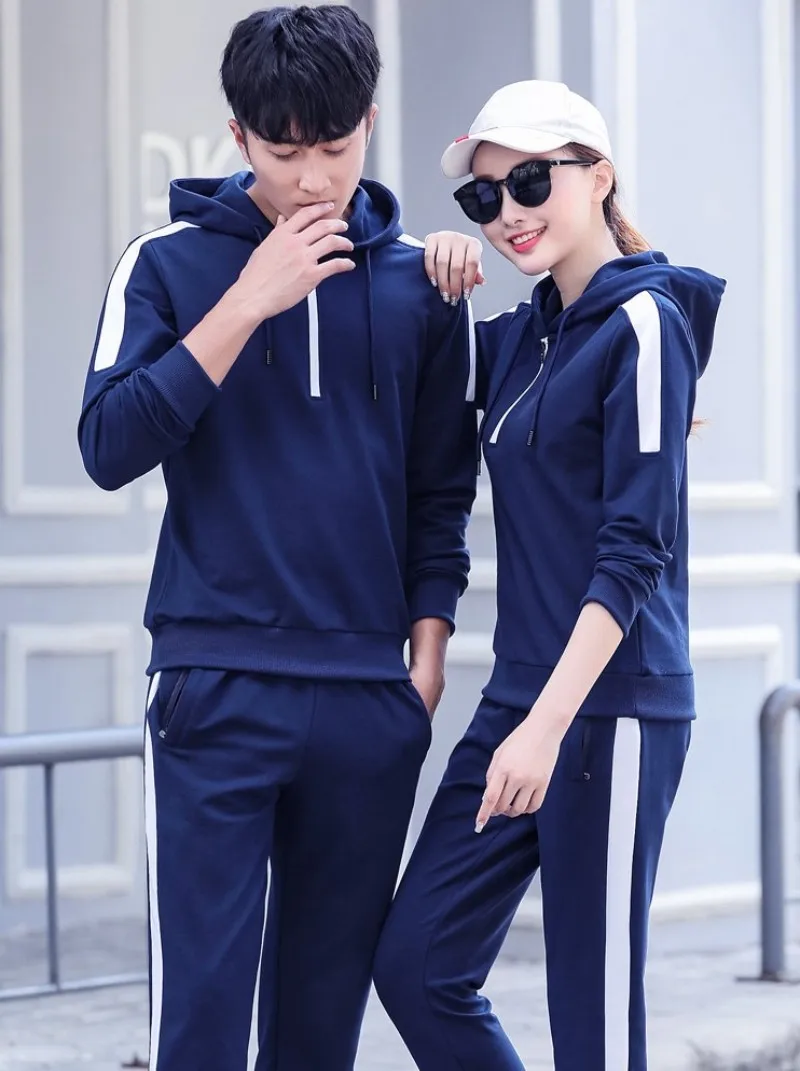 Women Hoodie Sweatshirt Sports Uniform Suits Mens Outdoor Running Set Fitness Sportswear Jogging Training Track Suit Plus Size