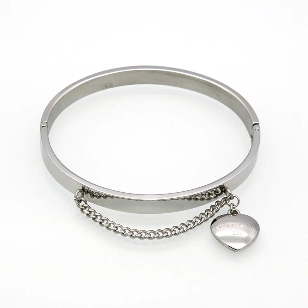 Подвески в виде сердца браслет золото/серебро платитановая сталь ювелирные