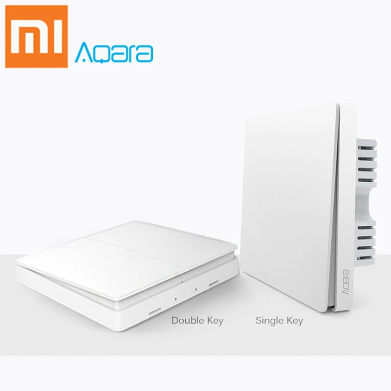 Xiaomi Aqara оригинальный умный выключатель света управление огнем нулевая линия ZiGBee