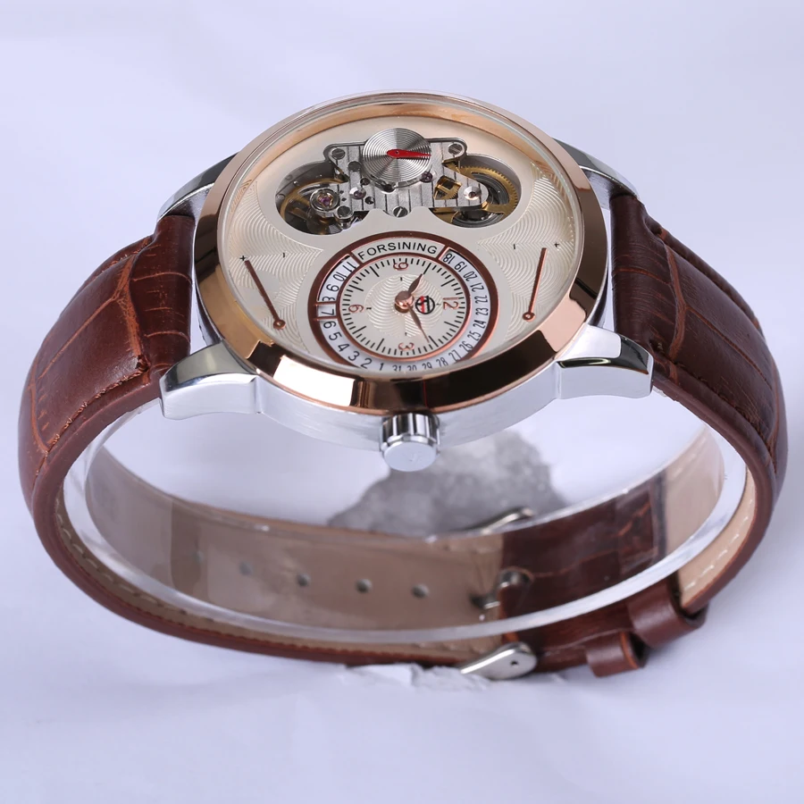 Часы наручные FORSINING Мужские автоматические брендовые роскошные механические в