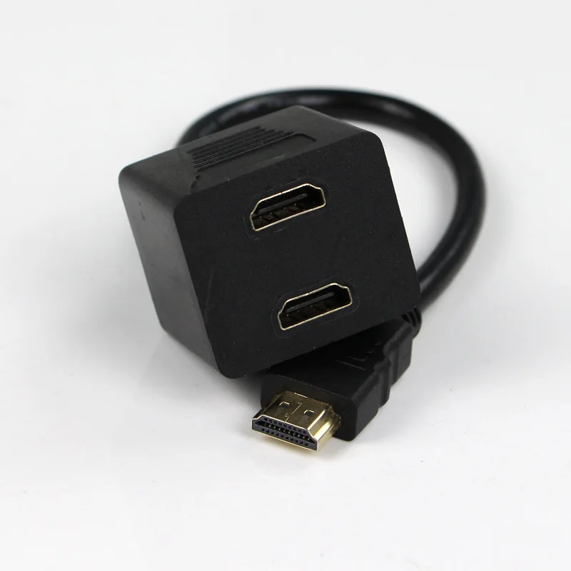 100 шт. 0 3 м новый сплиттер HDMI V1.3 4 k hdcp 1080 p штекер в 2 X мама Y порта адаптер кабель|hdmi