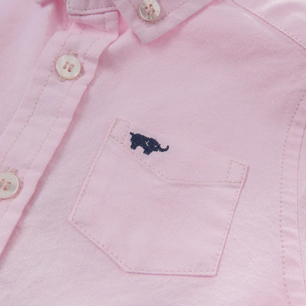 Рубашки для маленьких мальчиков повседневные розовые DB5010 | Детская одежда и