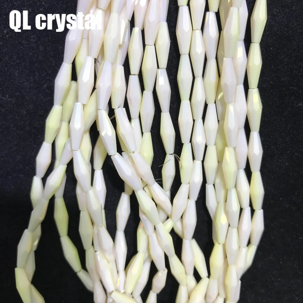 200pcs 6x12mm Bicone Austria Crystal beads Charm loose spacer Beads DIY Earrings necklace hadicraft bracelet jewelry | Дом и сад