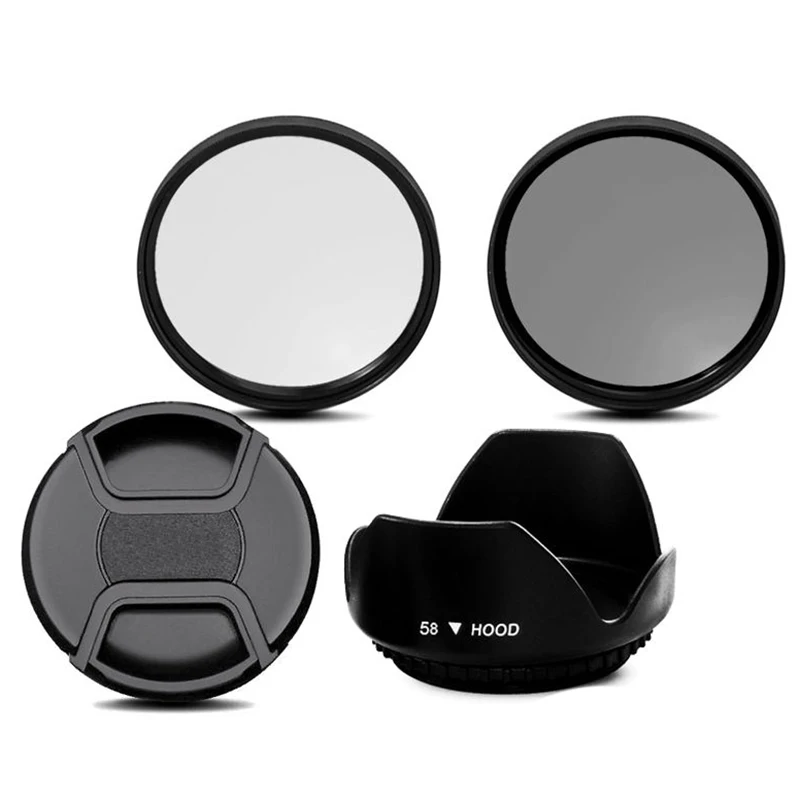 

Комплект УФ-фильтров CPL 58 мм для Canon EOS 700D 100D 600D 1200D крышка бленды объектива
