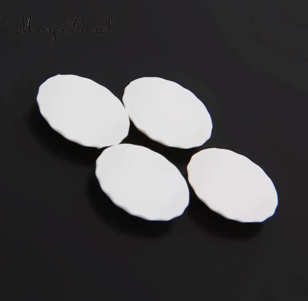 MagiDeal 4 шт./лот 1/12 Шкала Кукольный домик миниатюрная белая круглая тарелка посуда