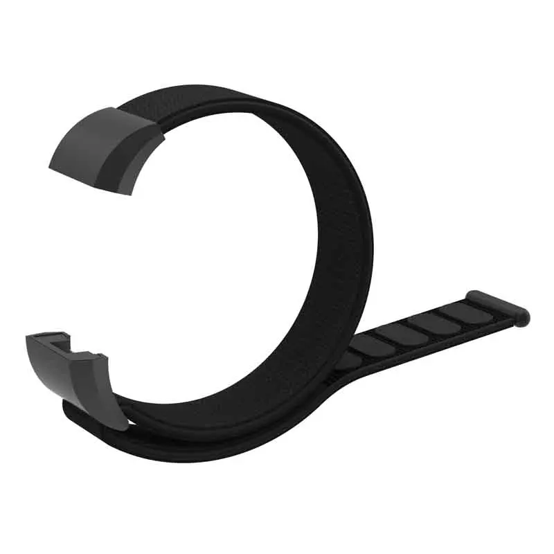Нейлоновый ремешок Correa для браслета FitBit Charge 2 браслет Pulseiras спортивные часы замена Фитнес браслет ремешок аксессуары - Цвет: Black