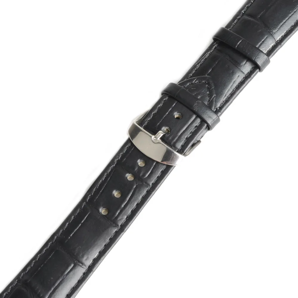 Ремешки с пряжками для наручных часов из натуральной кожи браслет зернистой