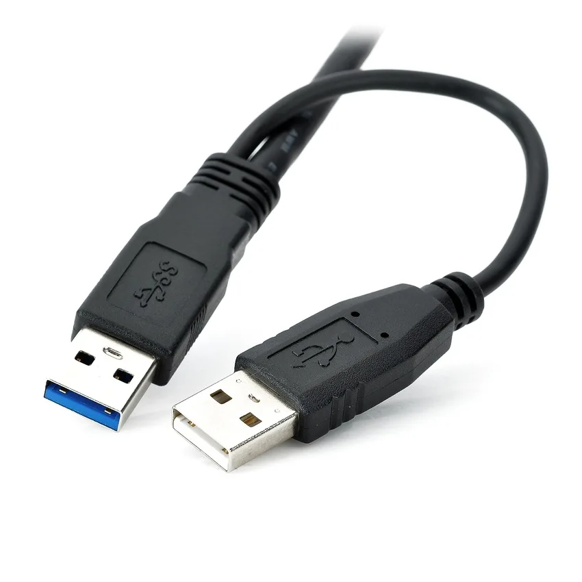 Кабель питания 0 5 м USB 3 A папа-Micro-B Папа + папа для жесткого диска 2 дюйма SATA HDD