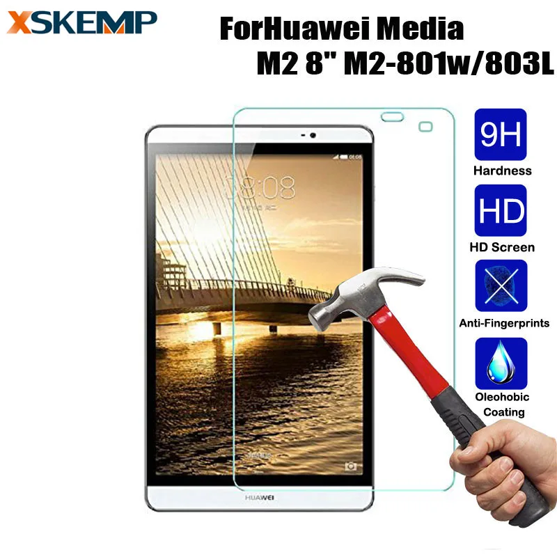 Защита противоударный планшет закаленное стекло для huawei MediaPad M2 8 0 &quotM2-801w/803L