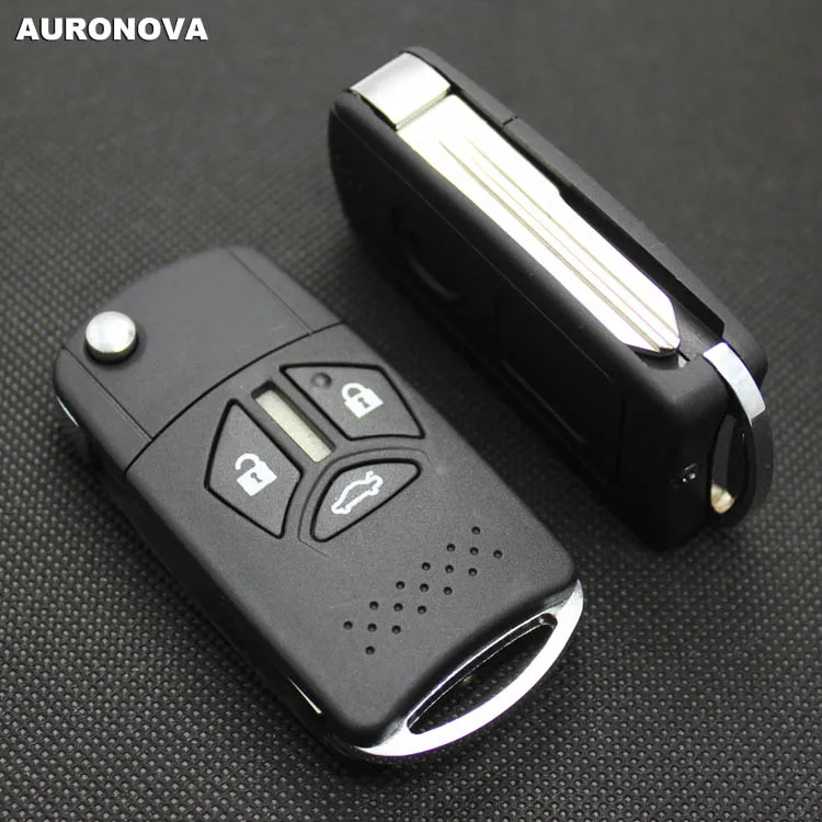 AURONOVA новый обновленный откидной Складной Корпус ключа для Mitsubishi Eclipse 3 кнопки