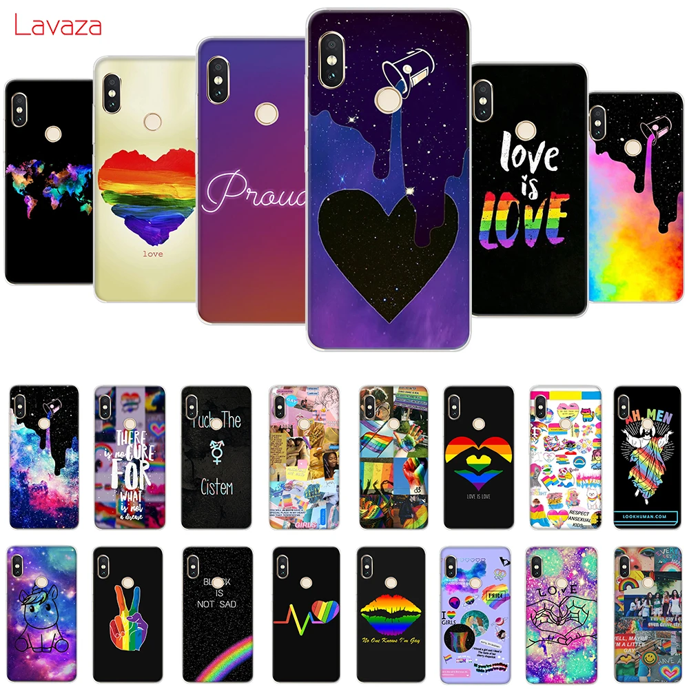 Жесткий чехол Lavaza Love Is LGBT с радужным сердцем для Huawei Mate 10 20 P10 P20 Lite Pro P smart 2019 Honor 8X 9